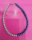 DUEL COLOURED SHELL PEARL NECKLACE SET