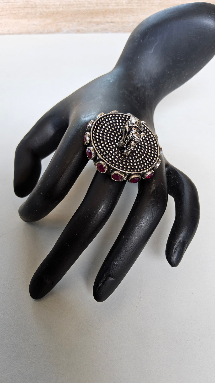 OXIDISED HEAVY STYLISH FINGER RING