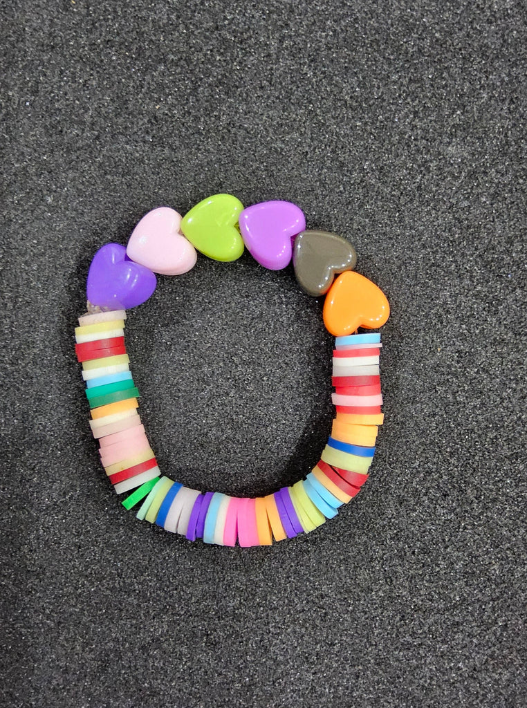 Rainbow Delight: Handcrafted Baby Girls Multicolored Bracelet