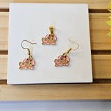PUPPY CHARM PENDANT & EARRING