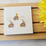 PUPPY CHARM PENDANT & EARRING
