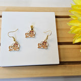 PUPPY CHARM PENDANT & EARRING