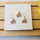 PUPPY CHARM PENDANT & EARRING
