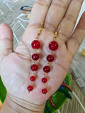 RED LONG EARRINGS